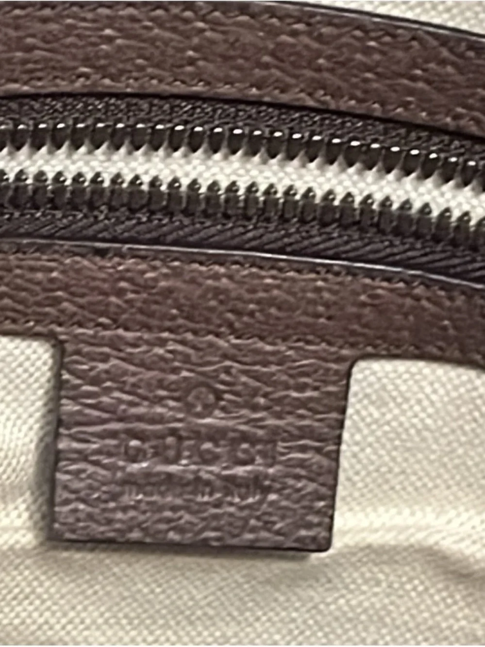 Gucci Beige GG Supreme Backpack with Green and Red Web